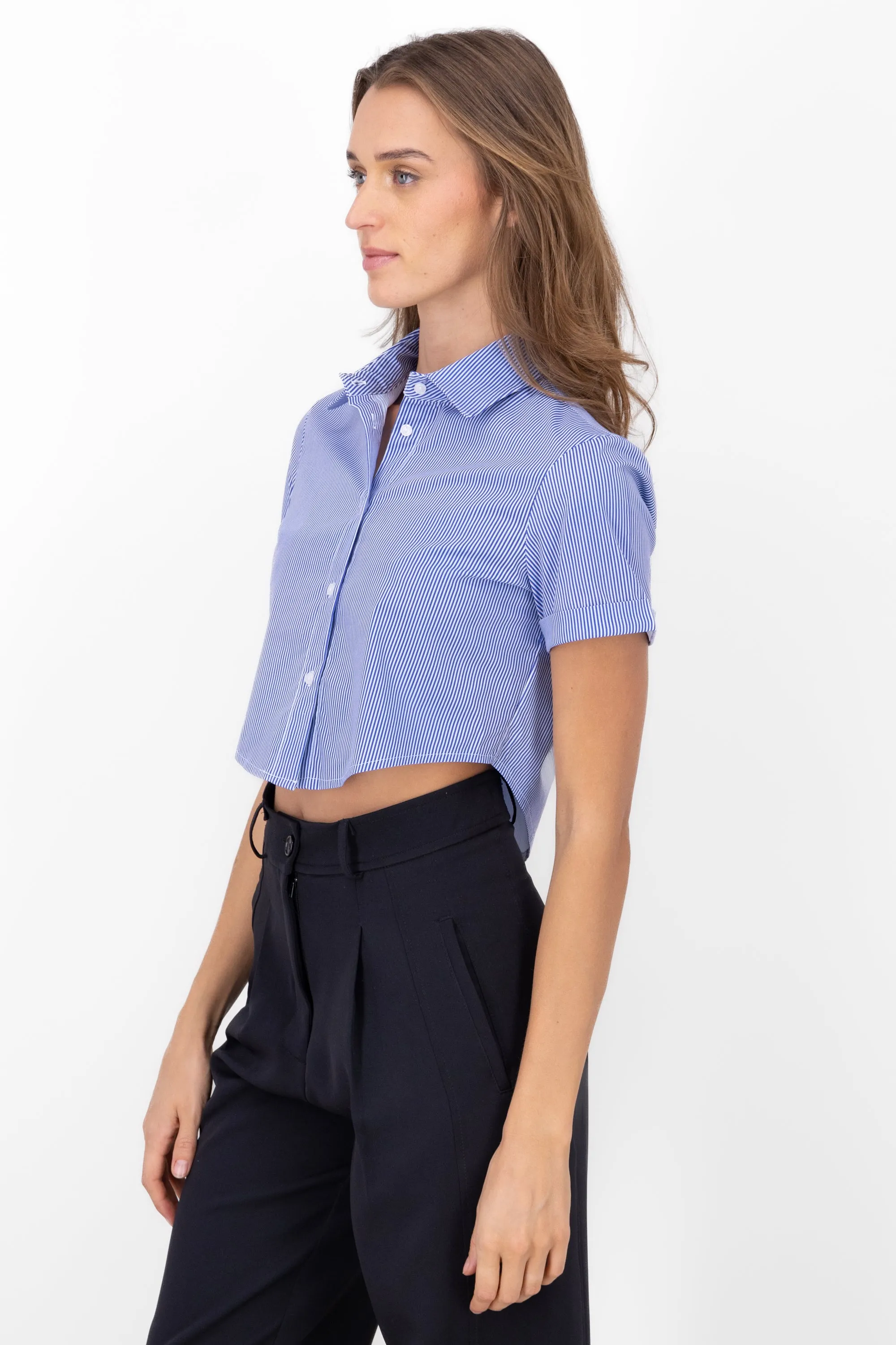 Camisa crop manga corta sold by Shasa product image thumbnail 3