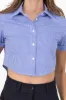 Camisa crop manga corta sold by Shasa