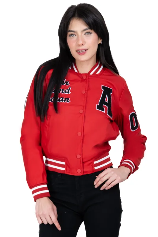 Chamarra bomber parches texto sold by Shasa