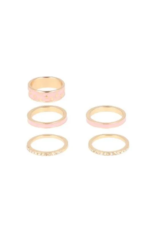 Set 5 Anillos Estrellas Color sold by Shasa