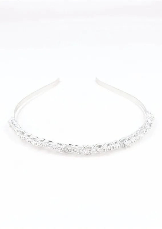 Diadema metálica cadena brillos sold by Shasa