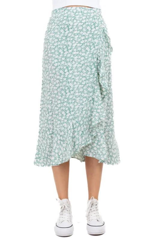 Falda midi olanes floral sold by Shasa