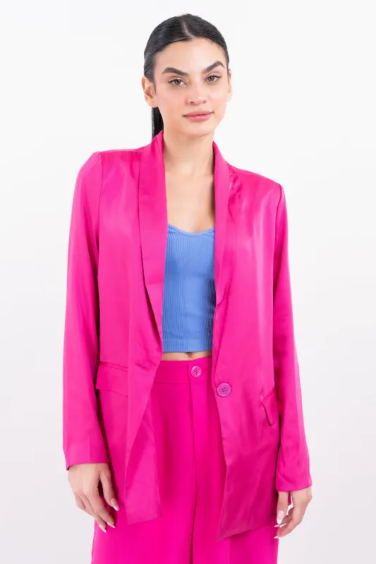 Saco satinado bolsillos sold by Shasa