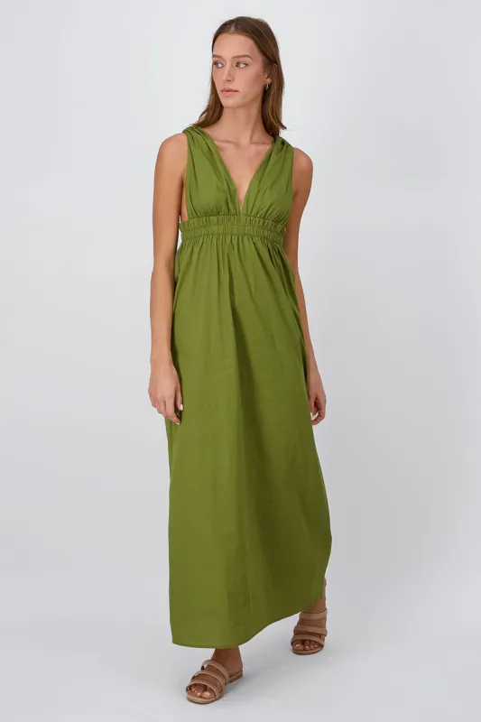 Maxi Vestido Popelina Escote Espalda sold by Shasa