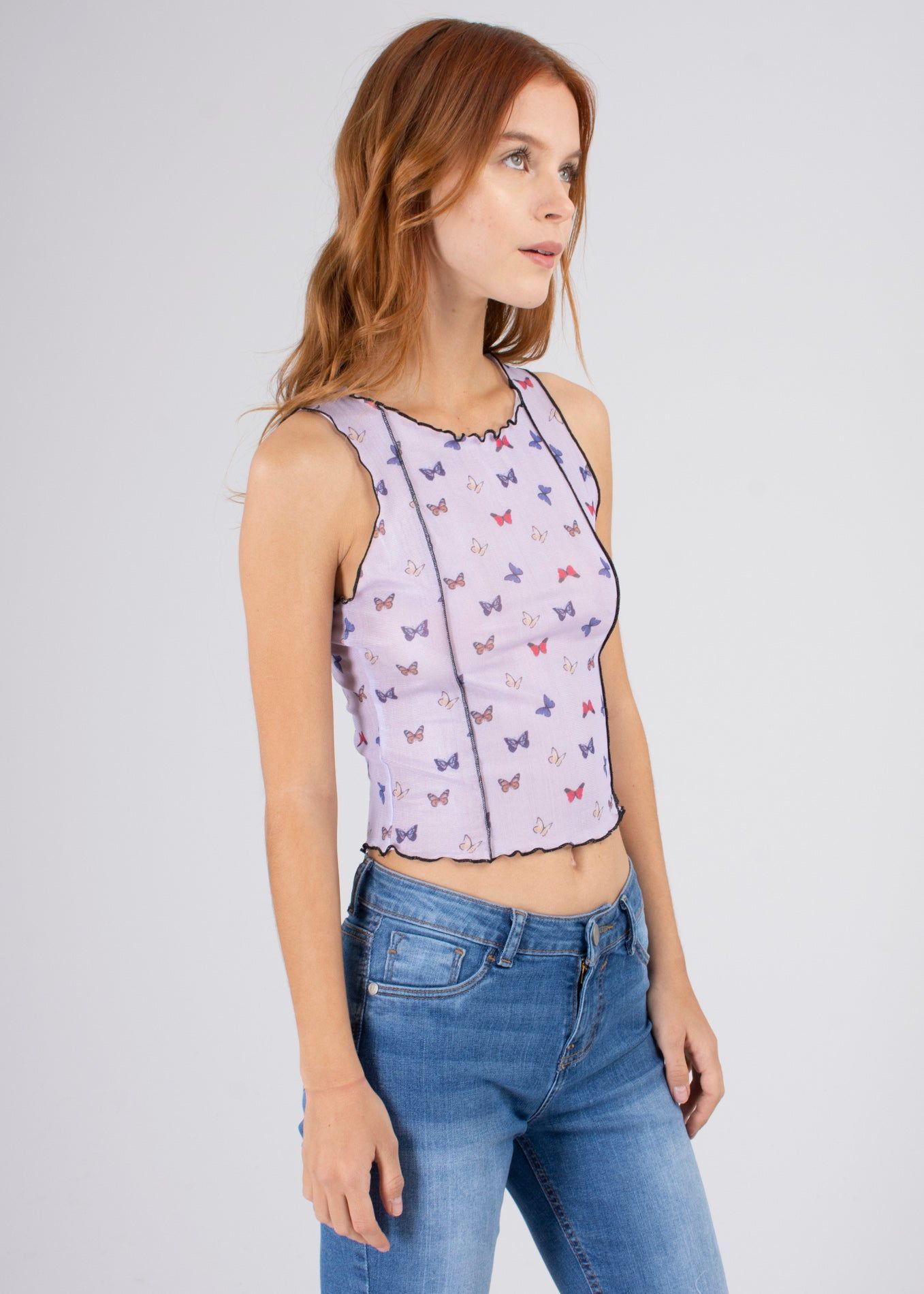 Top mesh stretch estampado mariposas sold by Shasa product image thumbnail 3