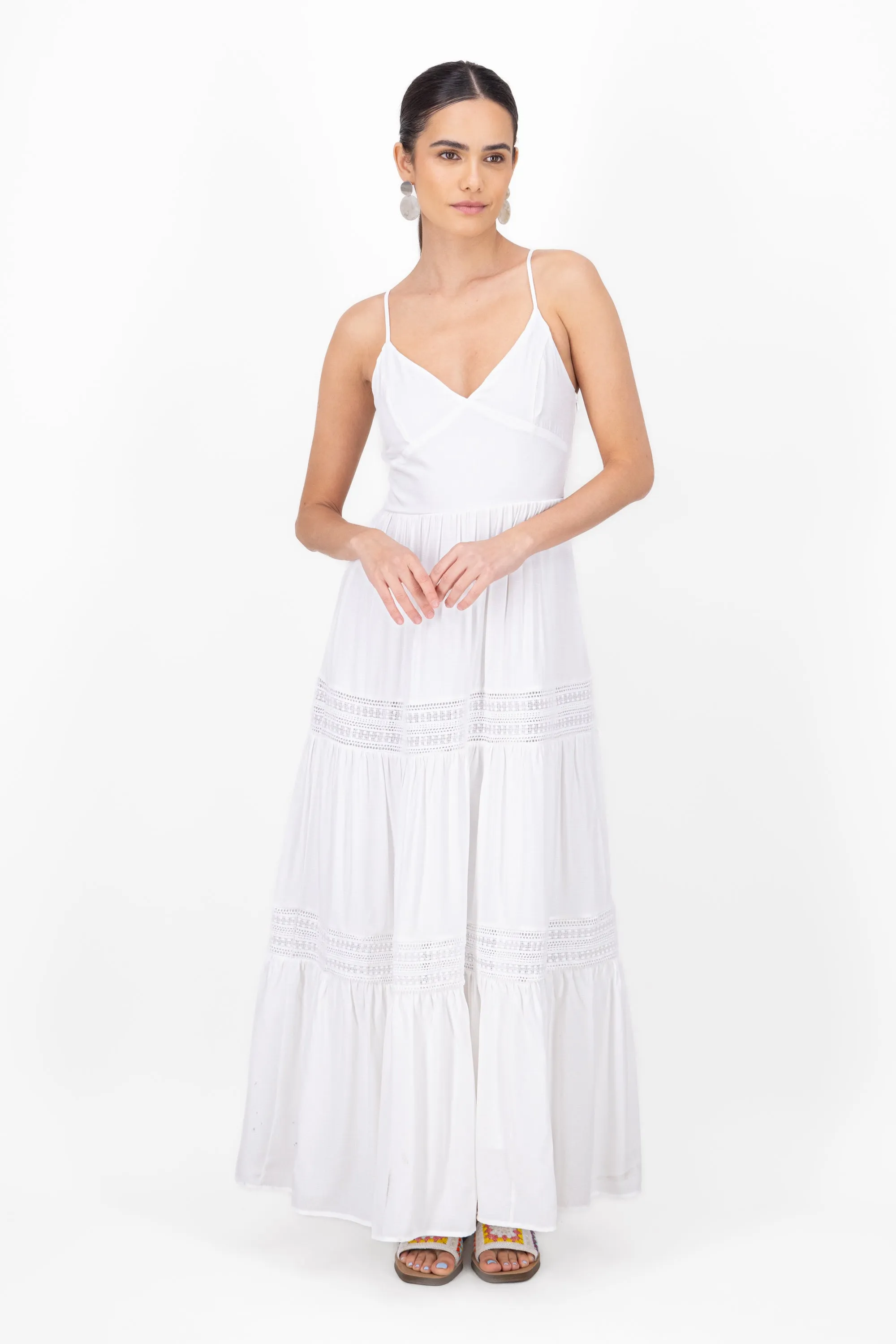 Vestido maxi con tirantes sold by Shasa