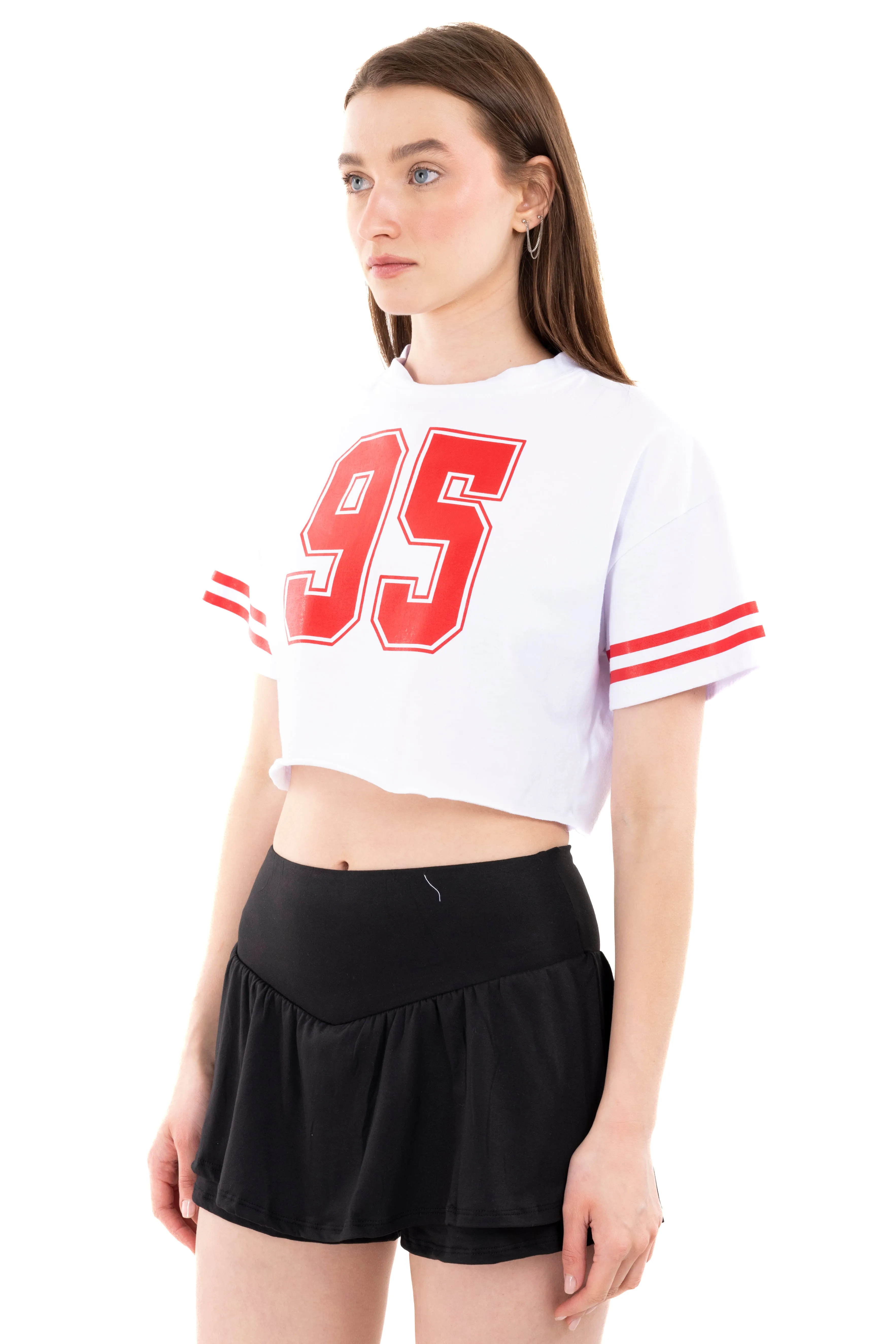 Top crop manga corta amplia sold by Shasa product image thumbnail 3