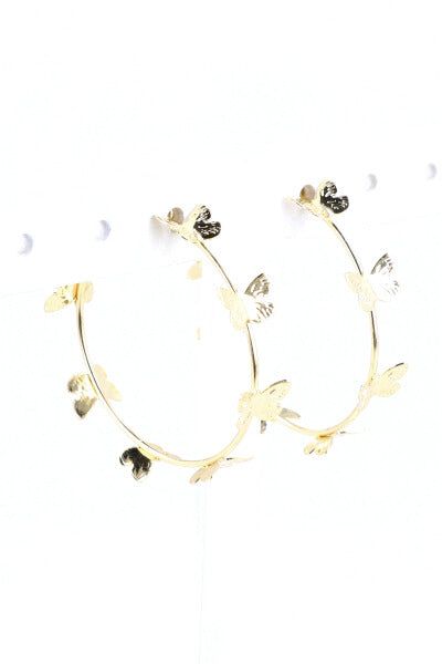 Arracadas metálicas mariposas sold by Shasa product image thumbnail 3