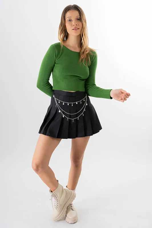 Falda short cadena estrella sold by Shasa