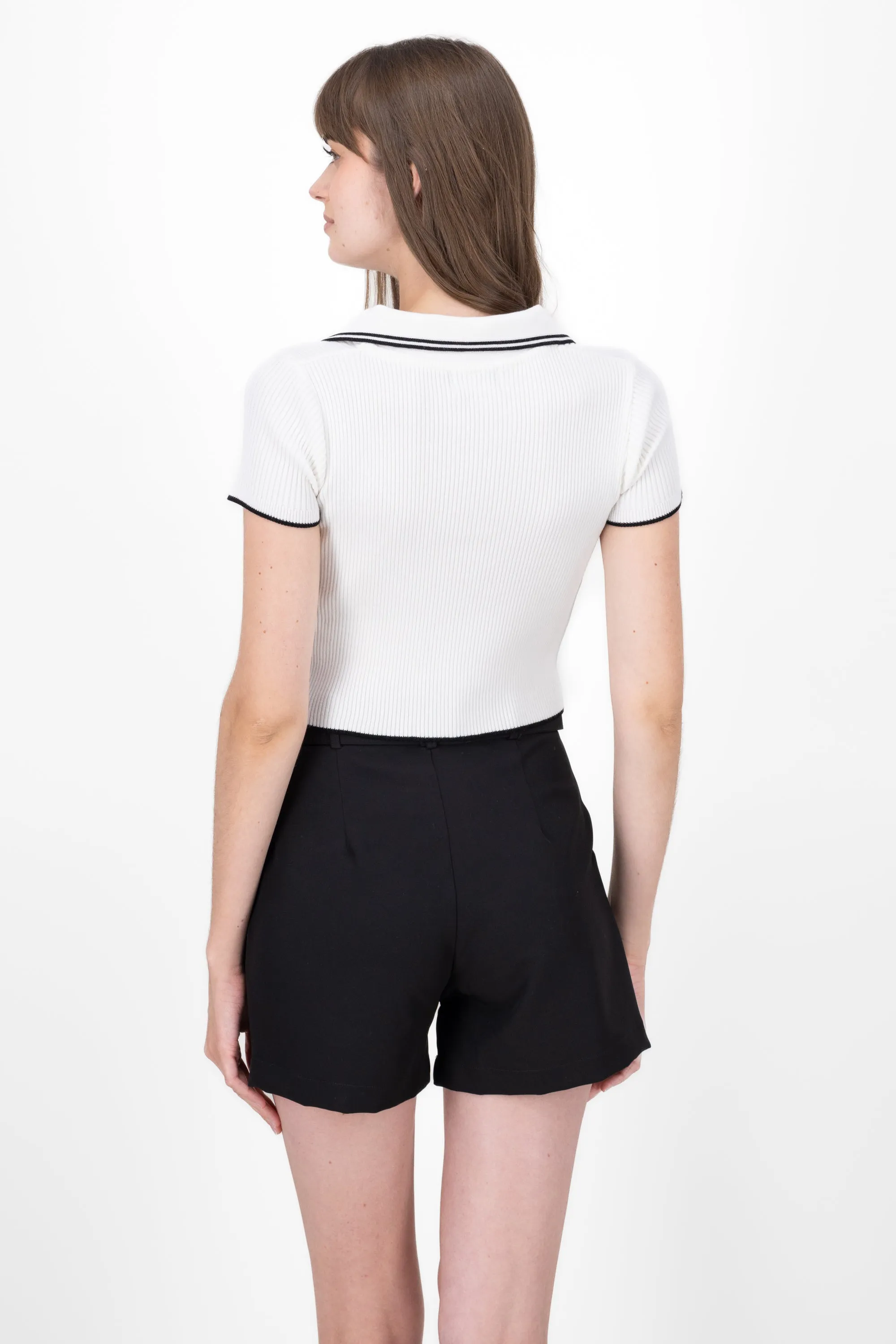 Top polo tejido contraste color Hypsters sold by Shasa product image thumbnail 4