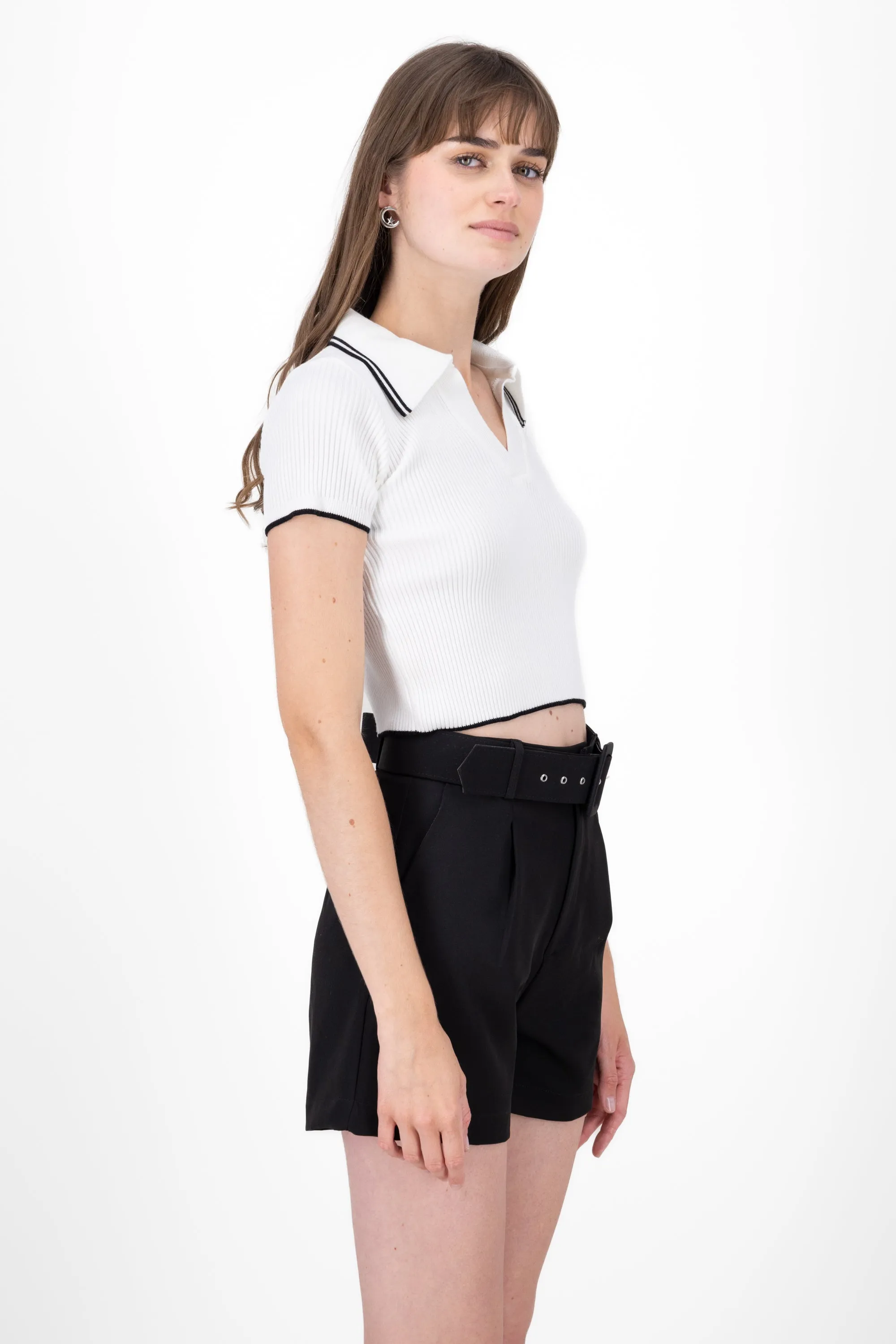 Top polo tejido contraste color Hypsters sold by Shasa product image thumbnail 3