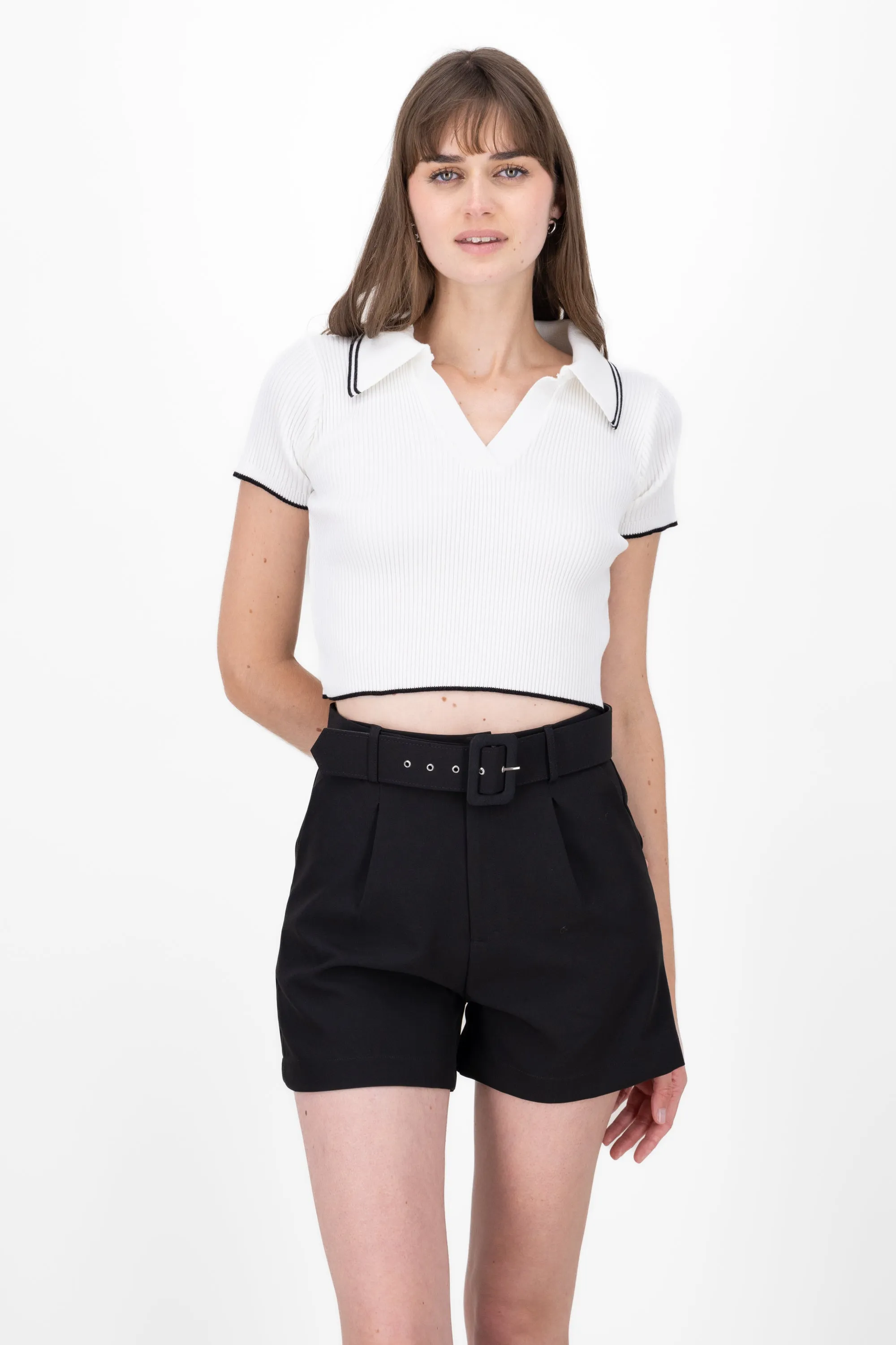 Top polo tejido contraste color Hypsters sold by Shasa product image thumbnail 2