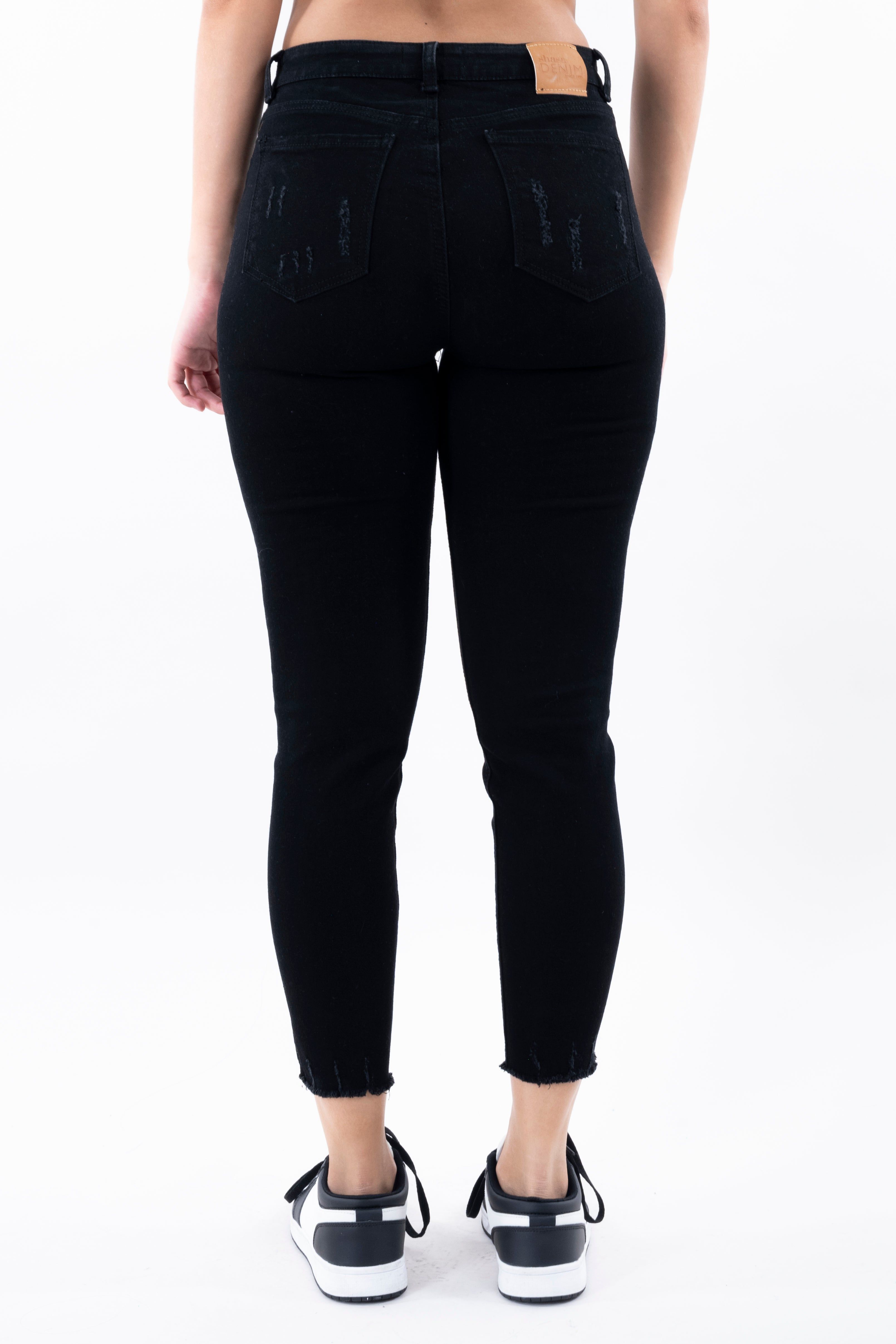 Jeans cintura media destrucciones flecos sold by Shasa product image thumbnail 4