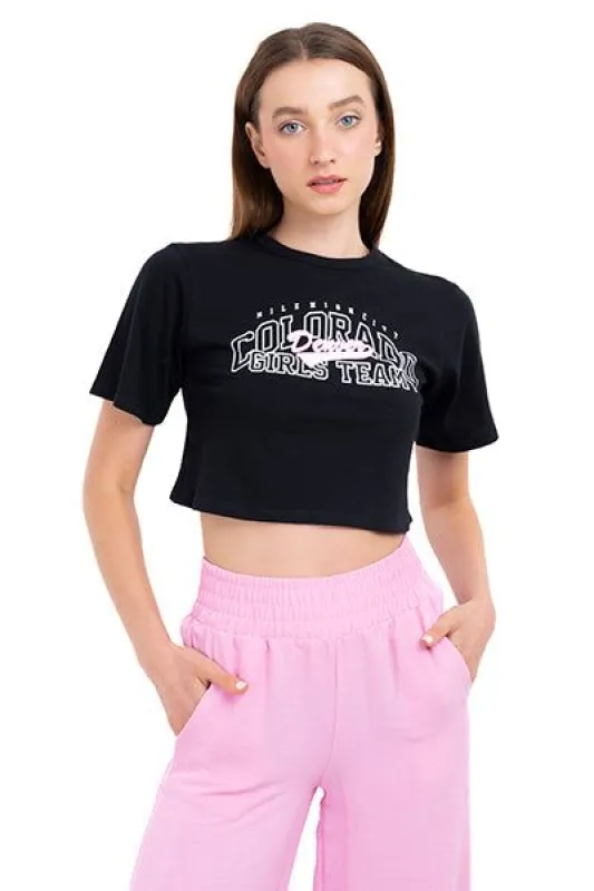 Playera crop manga corta Colorado sold by Shasa