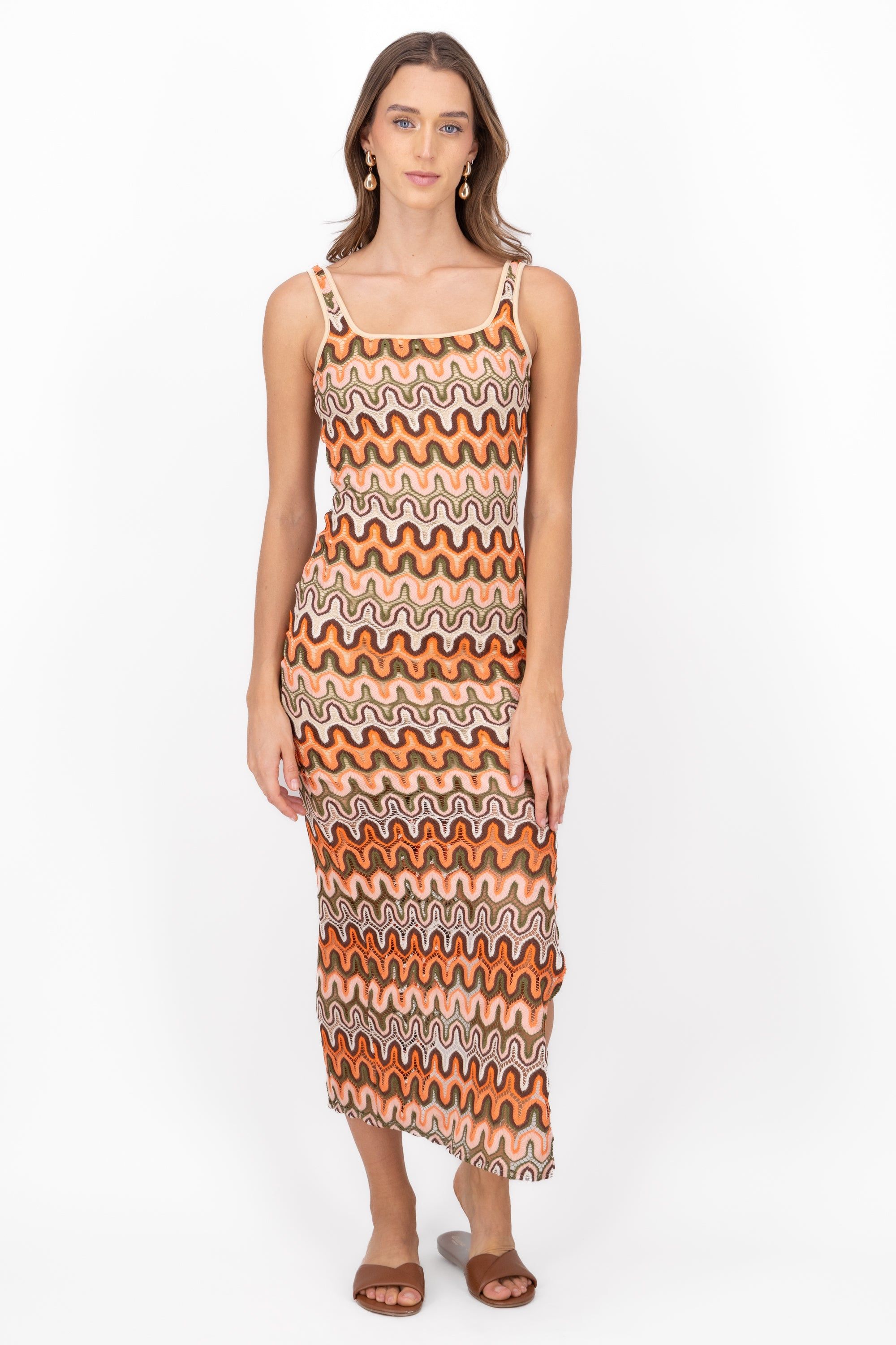 Vestido maxi tejido sold by Shasa