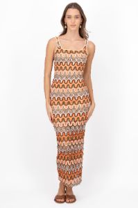 Vestido maxi tejido sold by Shasa
