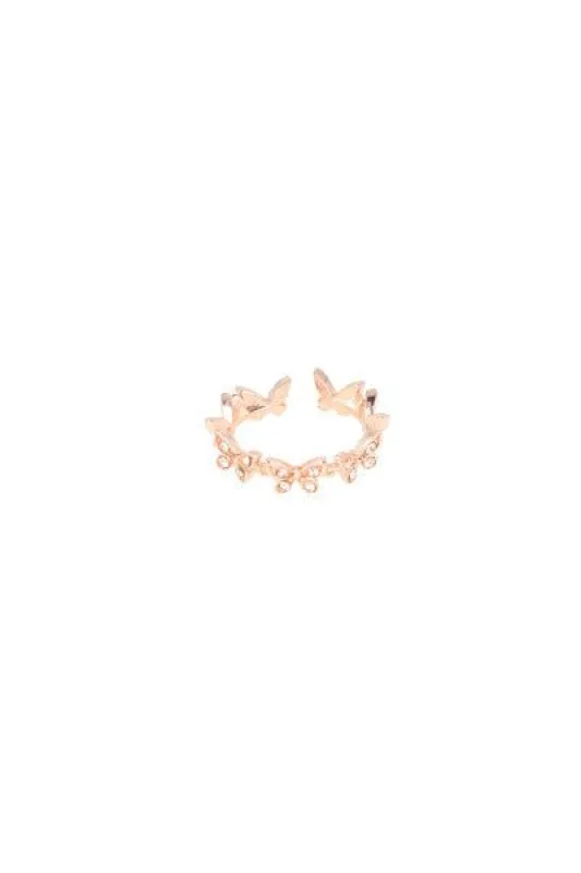 Anillo mariposas brillos sold by Shasa