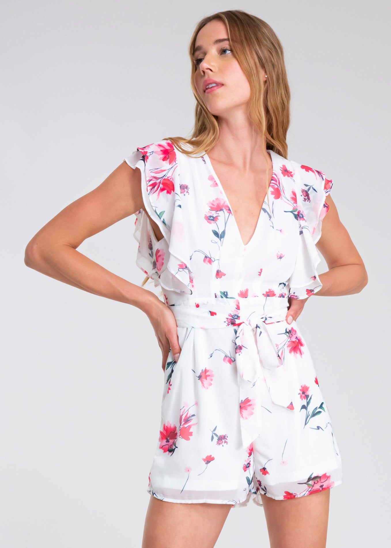 Romper short olanes flores sold by Shasa product image thumbnail 2