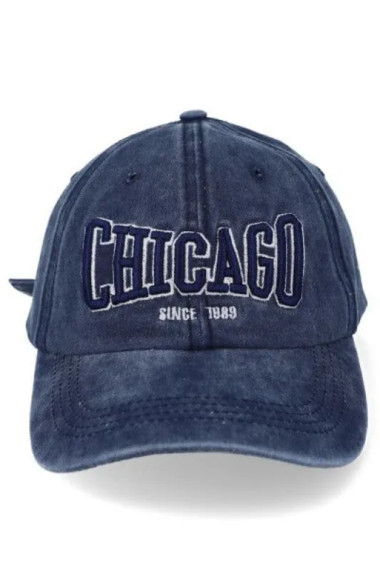 Gorra Chicago mezclilla deslavada sold by Shasa