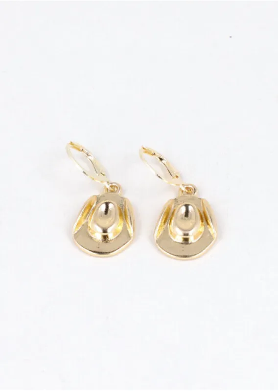 Aretes Sombrero Vaquero Metal sold by Shasa