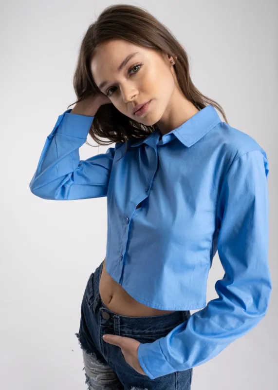 Camisa Crop Manga Larga sold by Shasa