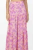 Maxi falda olanes estampada flores sold by Shasa