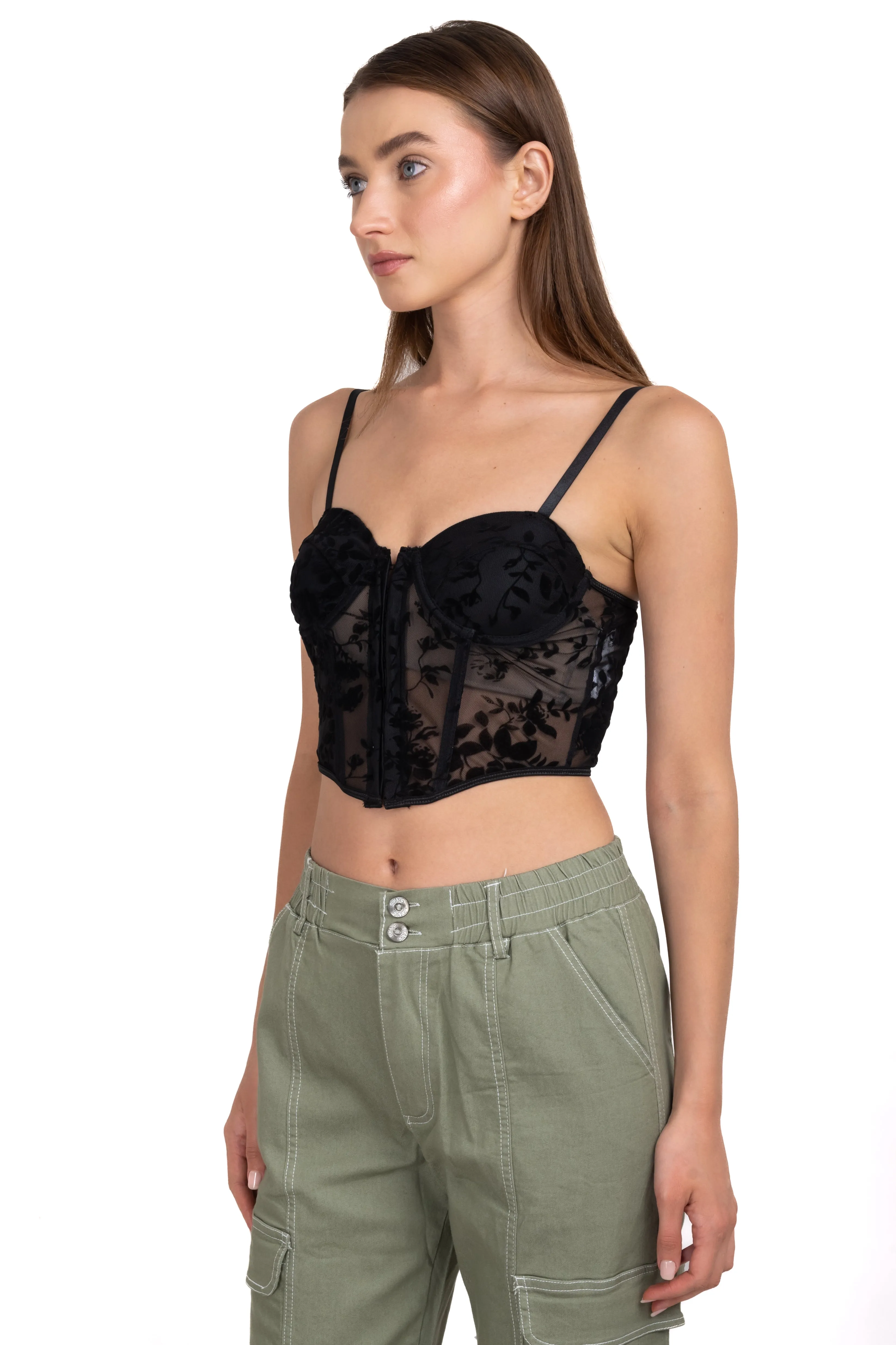 Top bustier mesh floreado sold by Shasa product image thumbnail 3