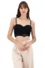 Top con copas encaje flores sold by Shasa