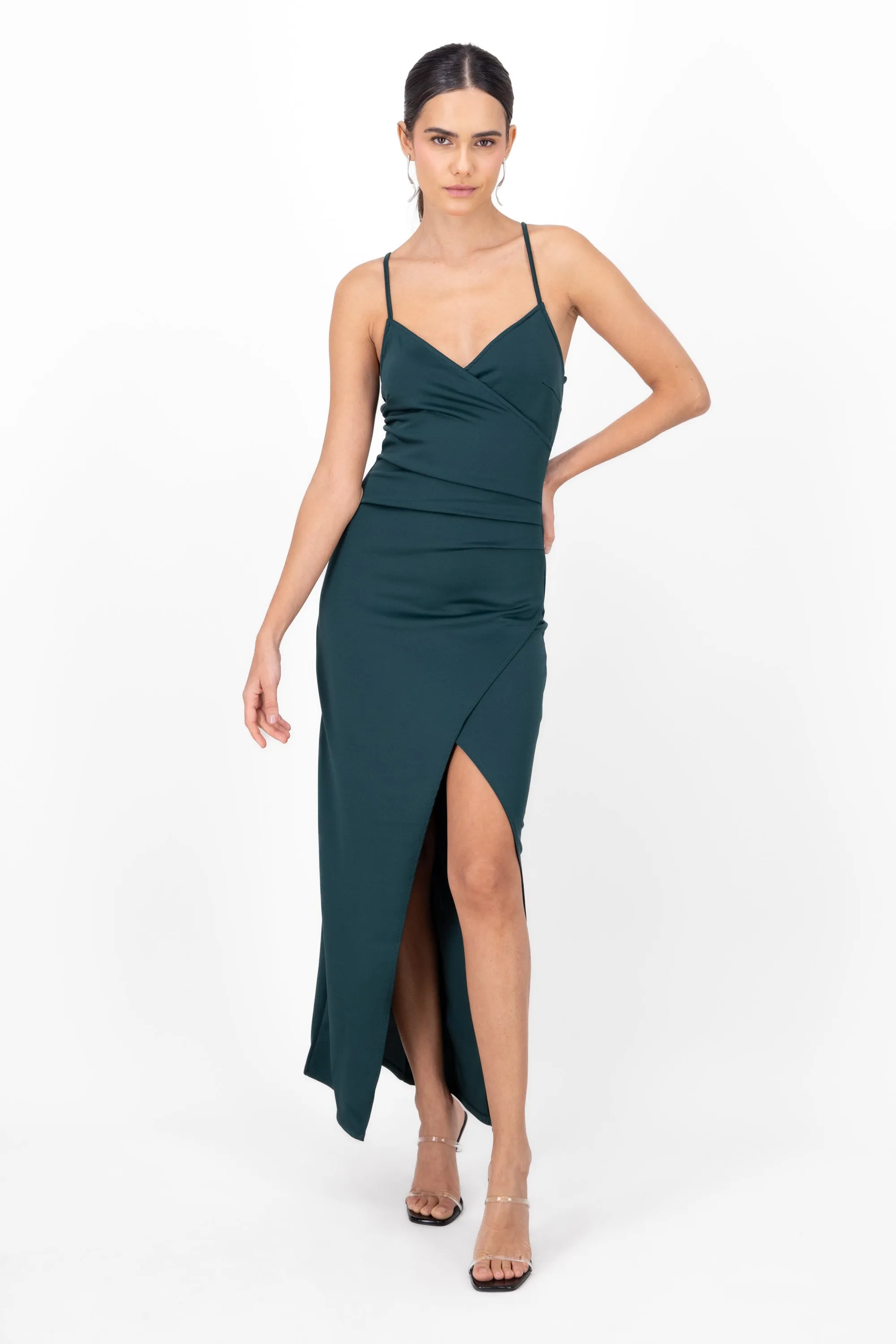 Vestido maxi cruce drapeado sold by Shasa product image thumbnail 2