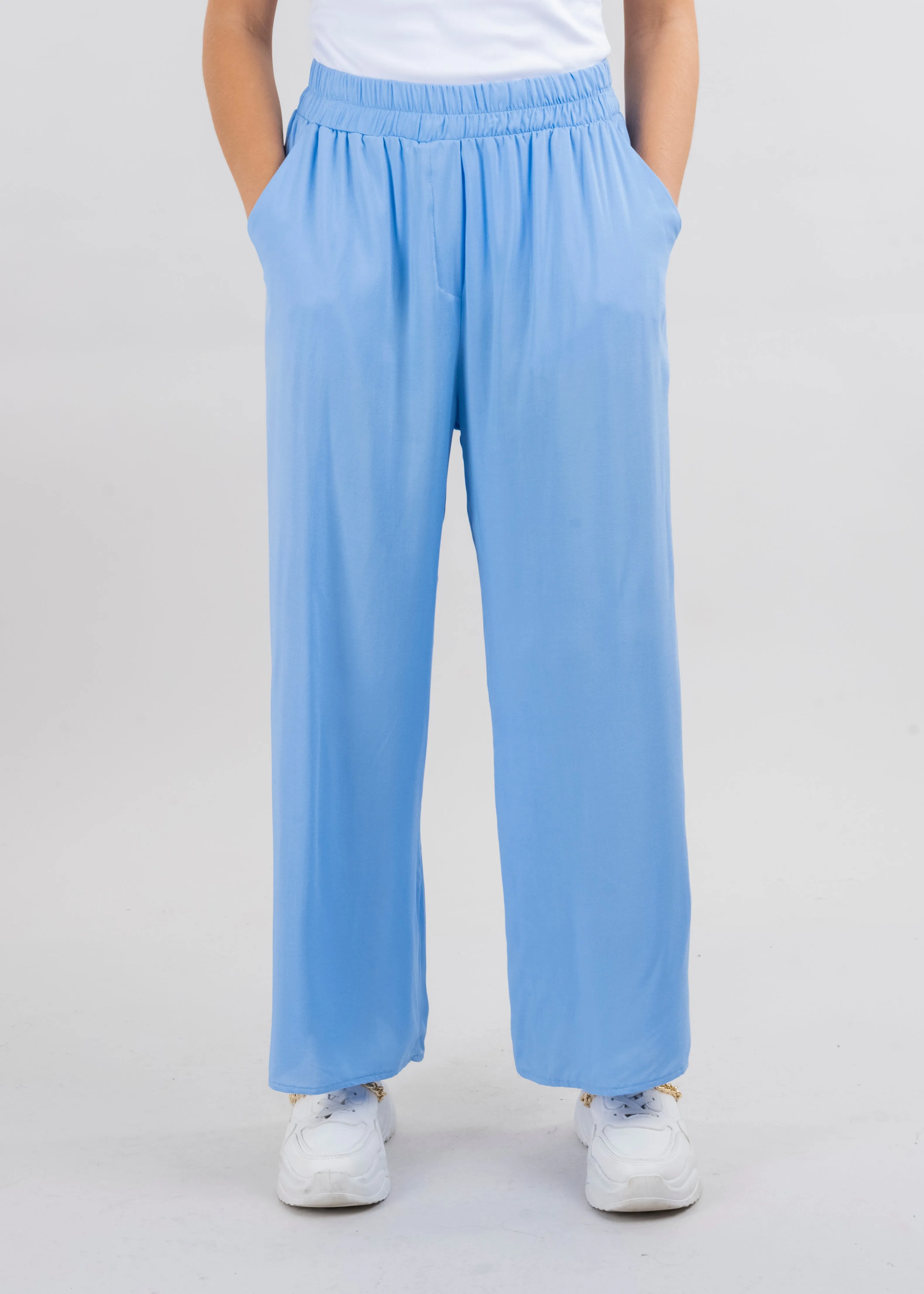 Pantalón Wide Leg Cintura Alta Fruncida sold by Shasa product image thumbnail 2