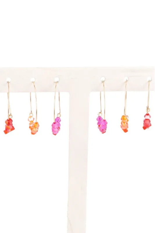 3 Pr Arracadas Flor sold by Shasa