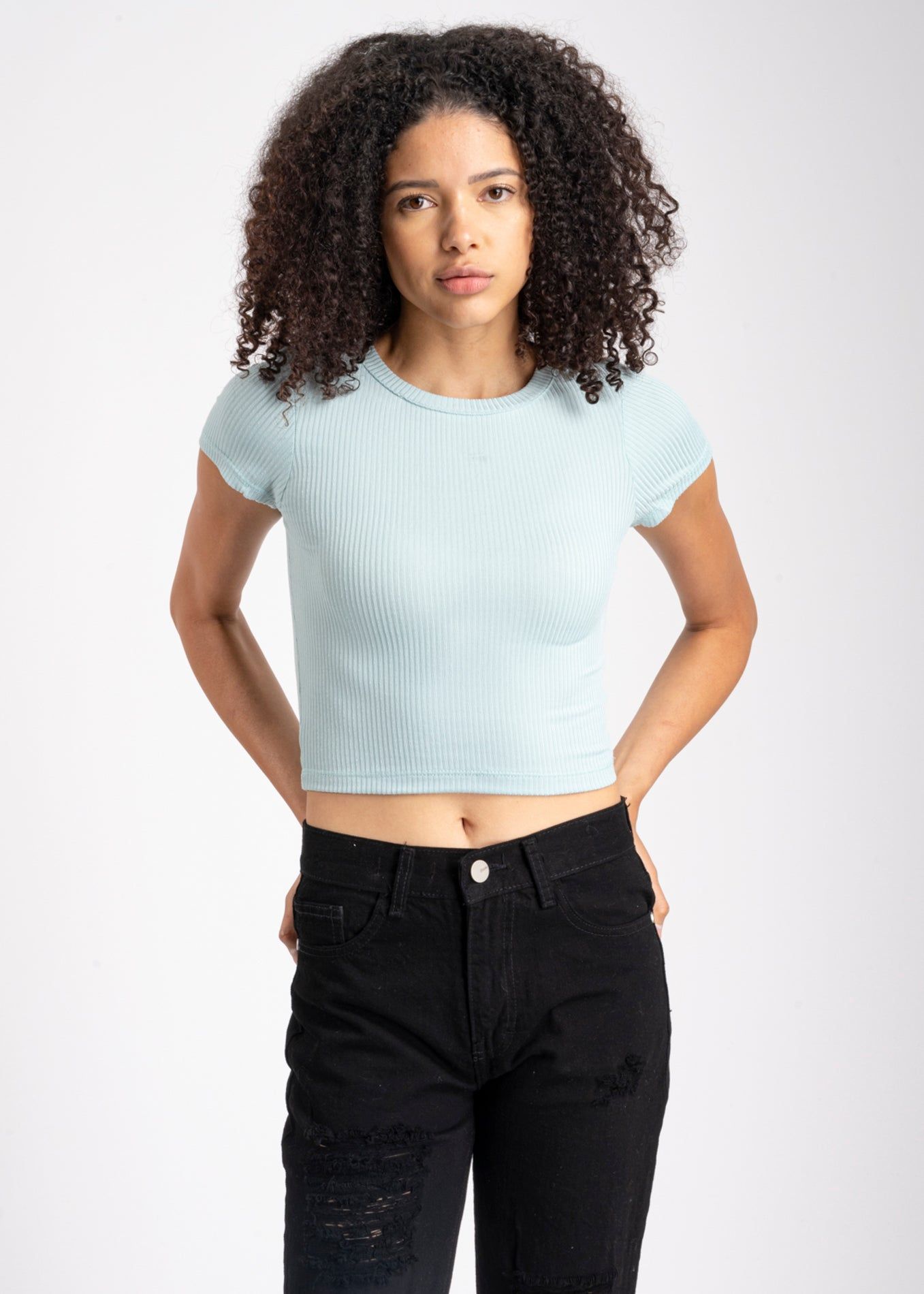 Top manga corta acanalado sold by Shasa product image thumbnail 2