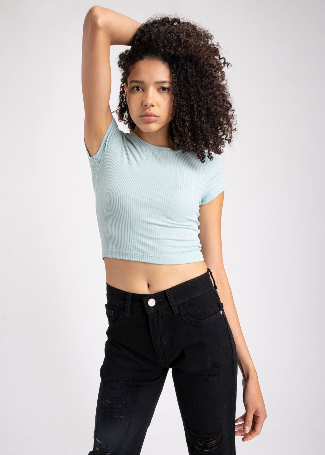 Top manga corta acanalado sold by Shasa