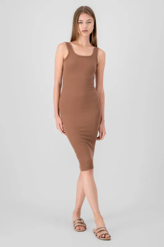 Vestido maxi rib liso sold by Shasa