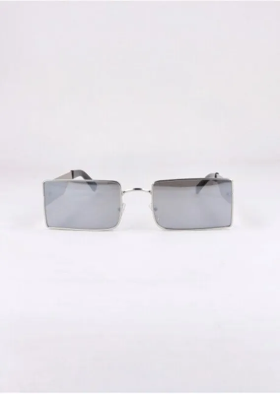 Lentes rectangulares metálicos sold by Shasa