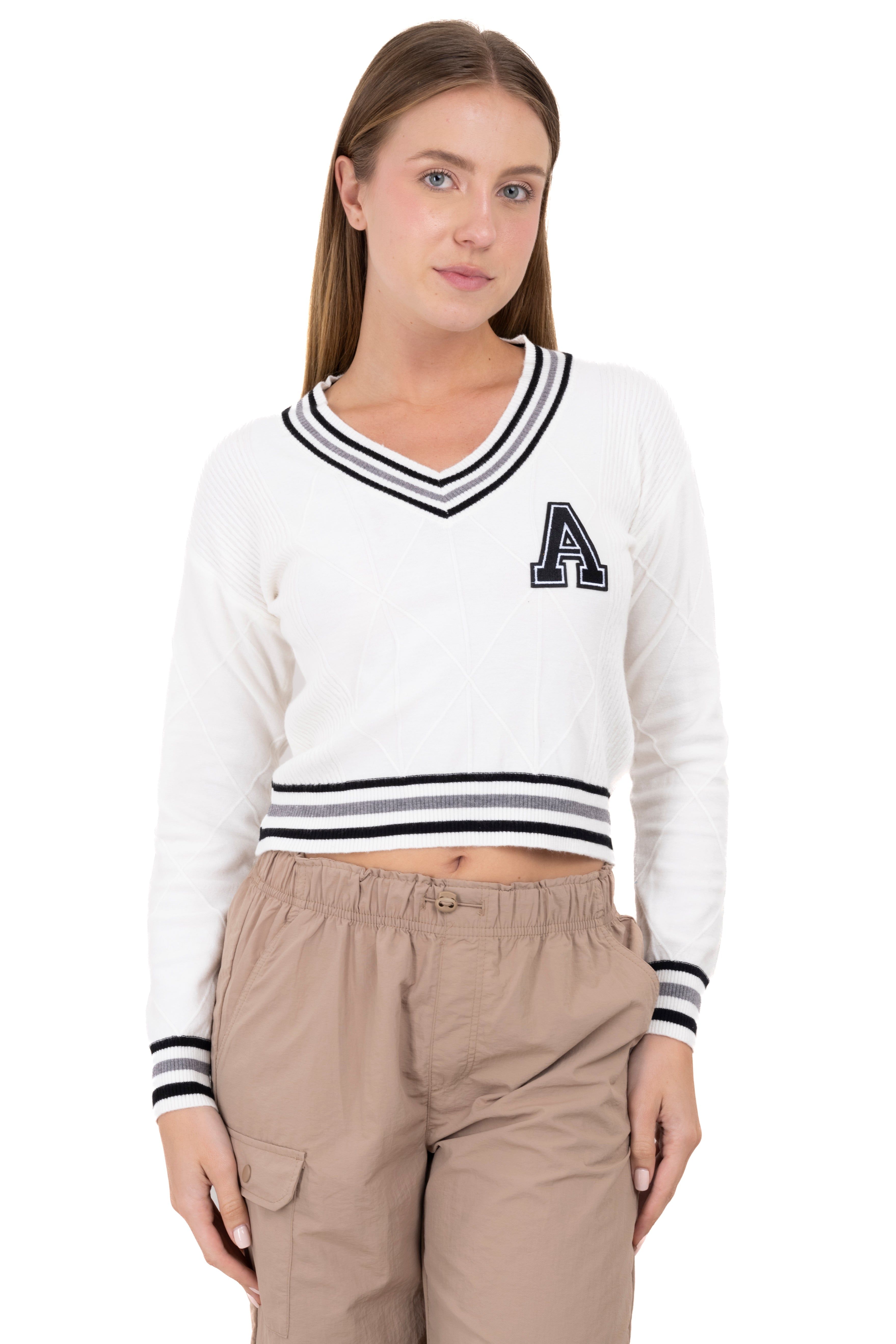 Suéter tejido parche sold by Shasa