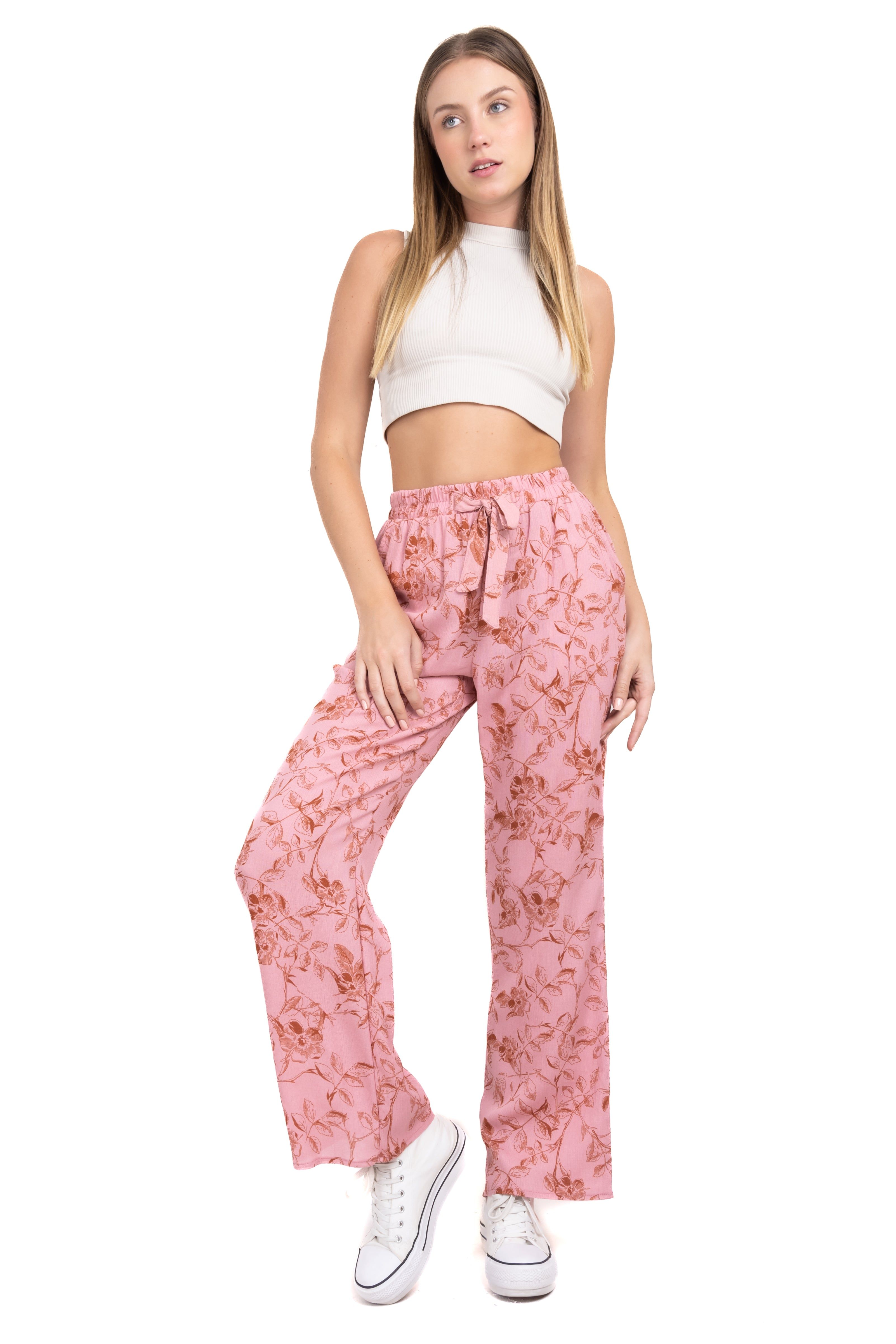 Pantalón recto cintas flores sold by Shasa product image thumbnail 2
