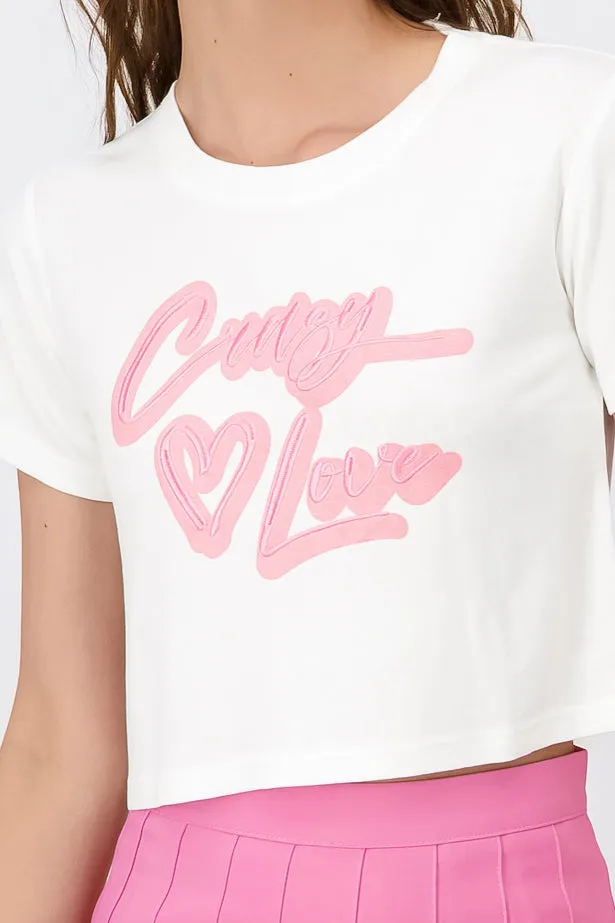 Playera Crop Crazy In Love sold by Shasa product image thumbnail 5