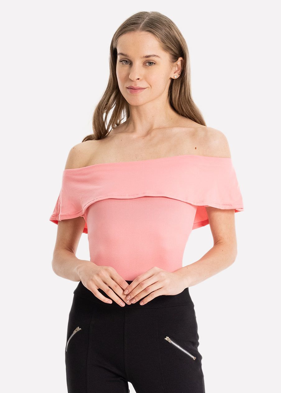 Bodysuit olanes hombro descubierto sold by Shasa