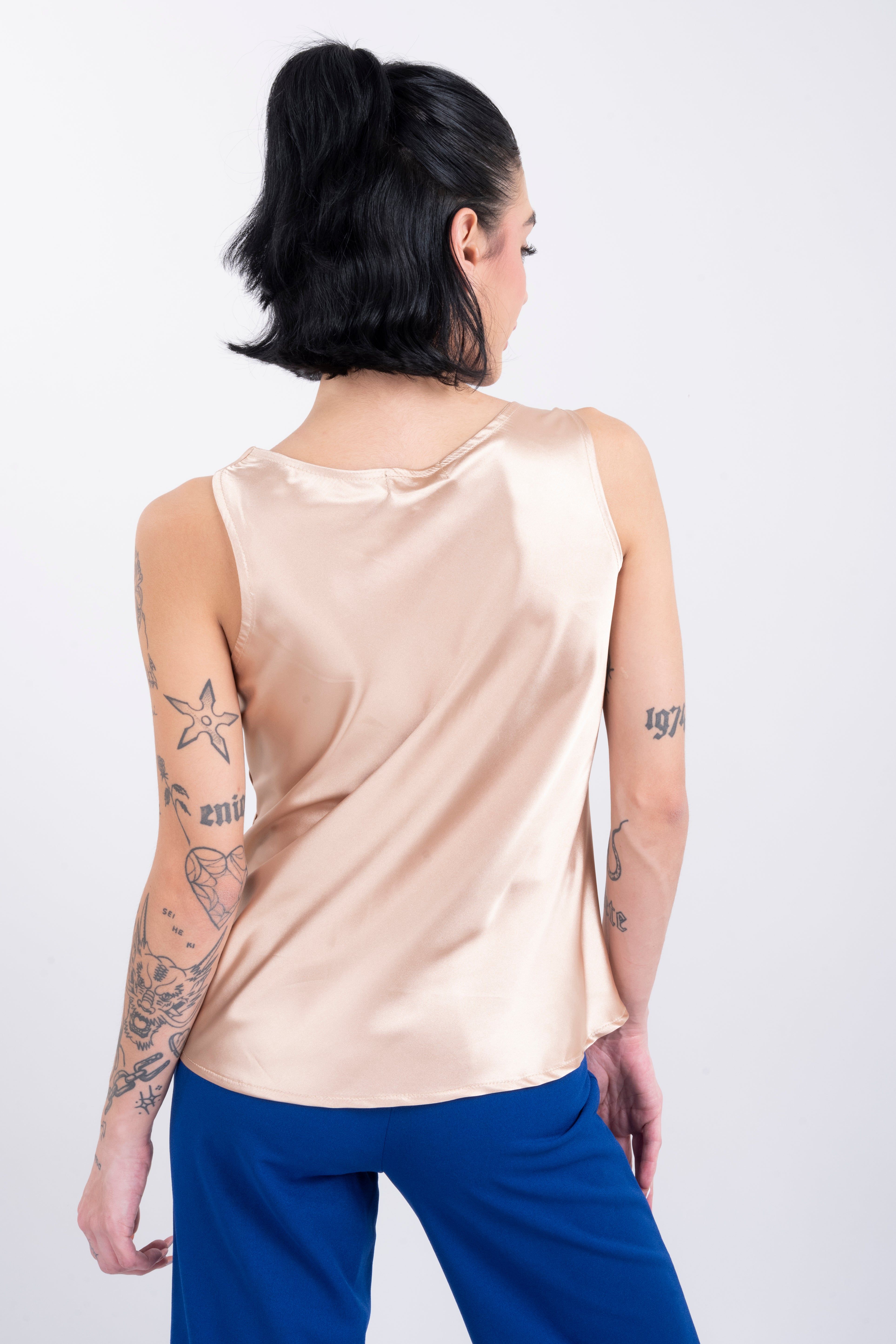 Blusa satín escote v sold by Shasa product image thumbnail 4