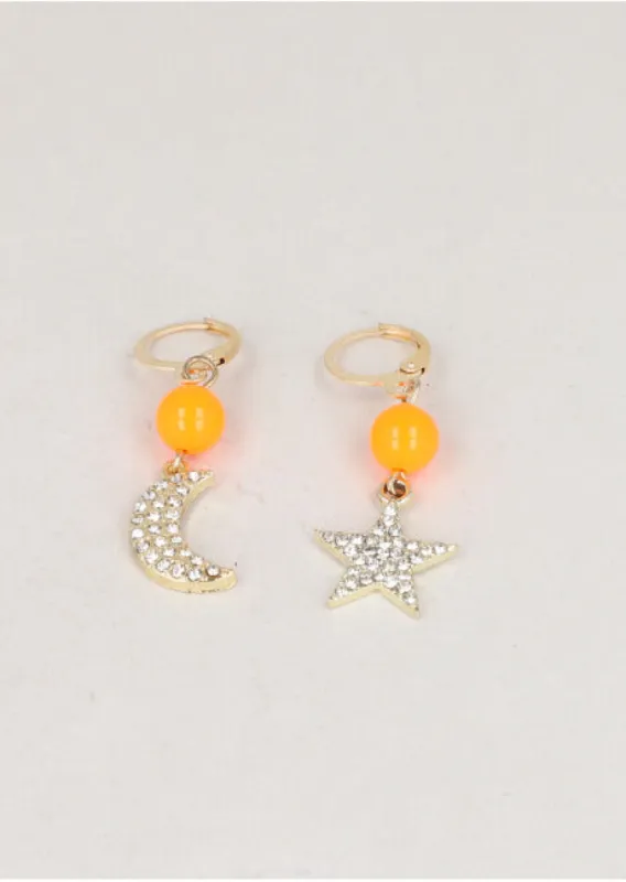 Aretes Luna Estrella Brillos sold by Shasa