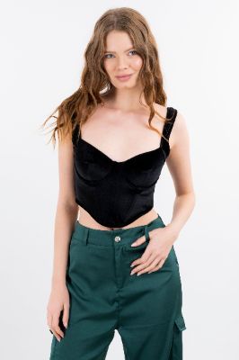 Top corset tirantes terciopelo sold by Shasa