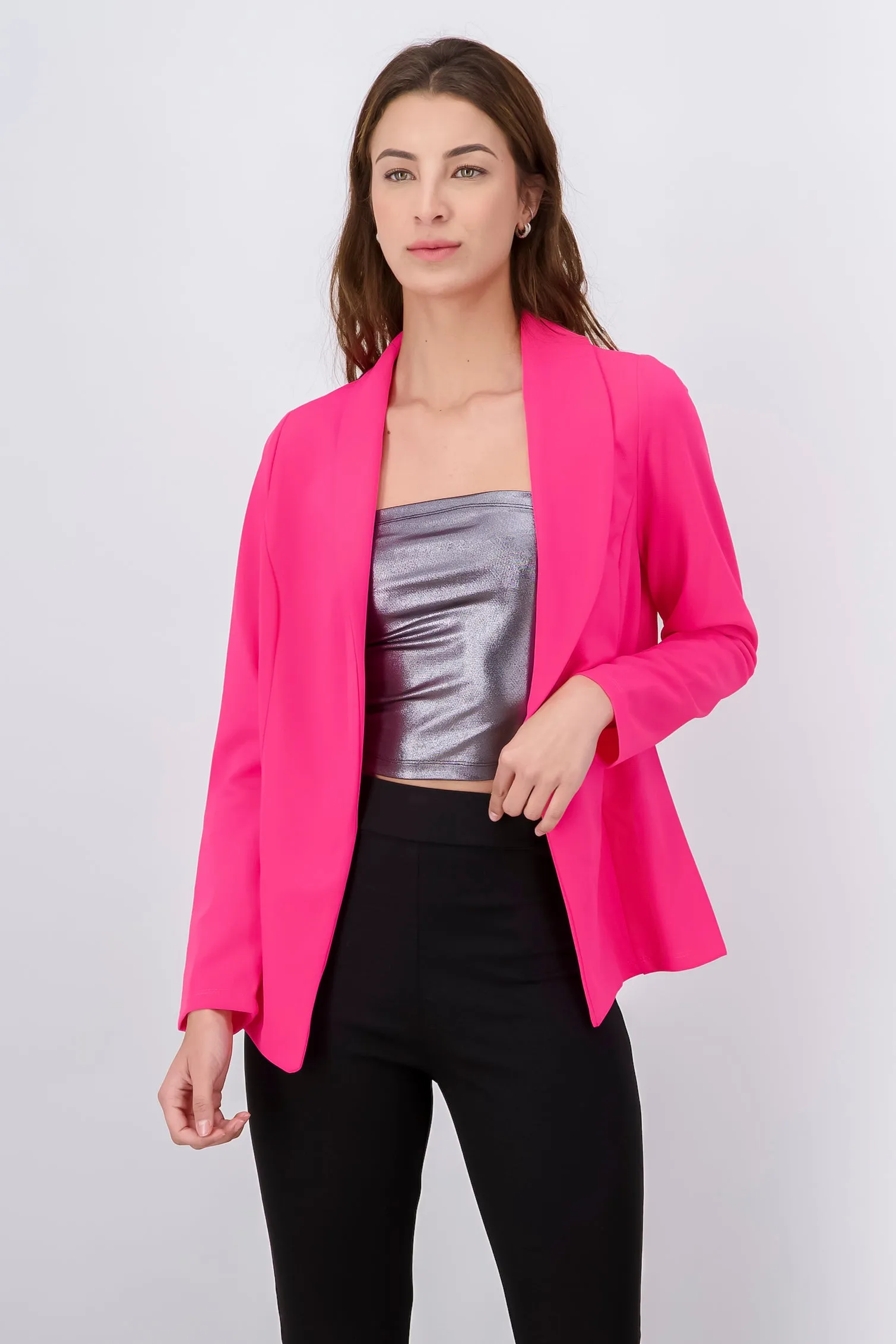 Saco liso cuello solapa sold by Shasa