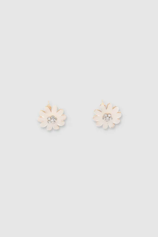 Aretes Studs Flor sold by Shasa