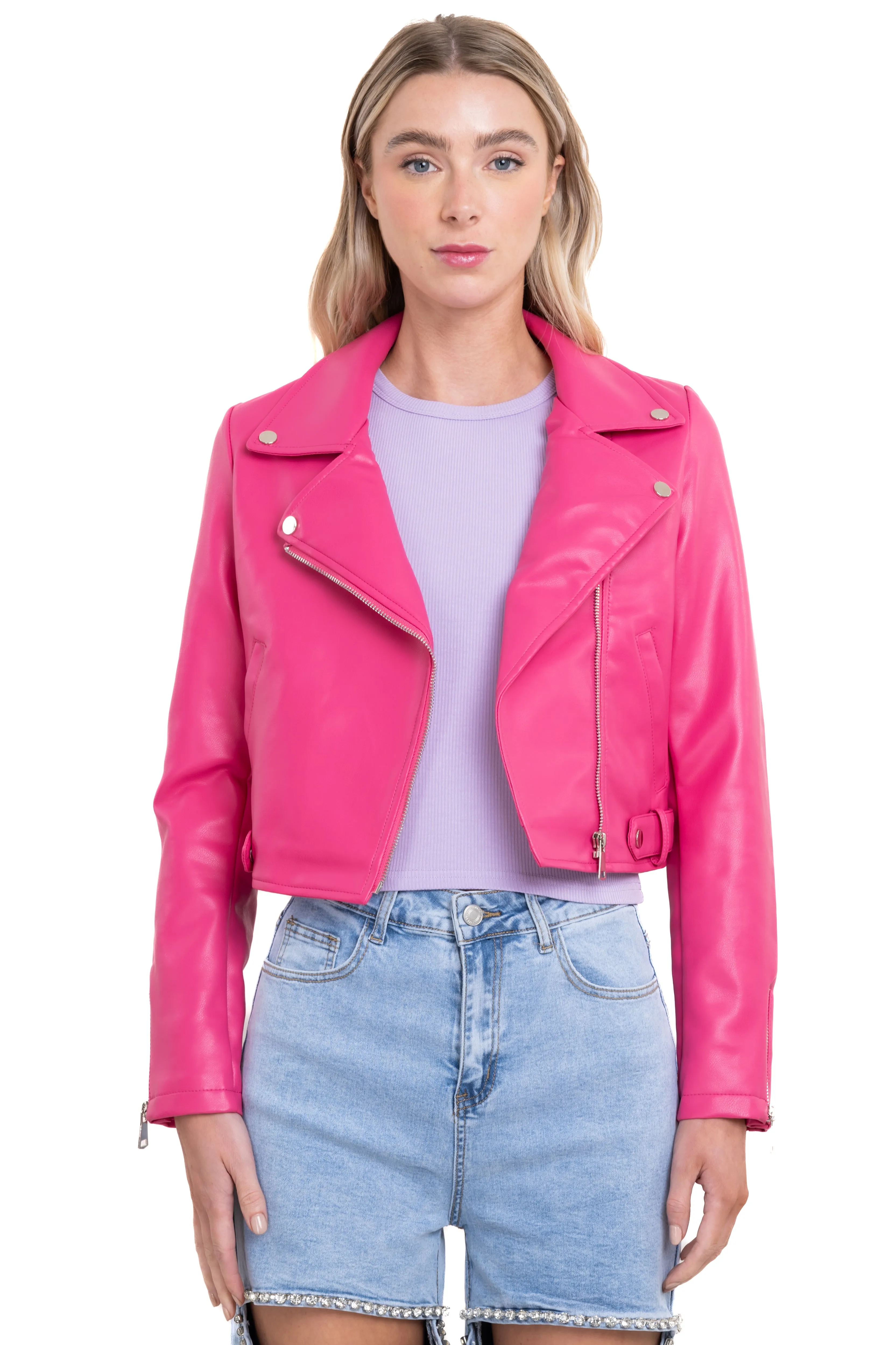 Chamarra efecto piel detalle en costados sold by Shasa product image thumbnail 2