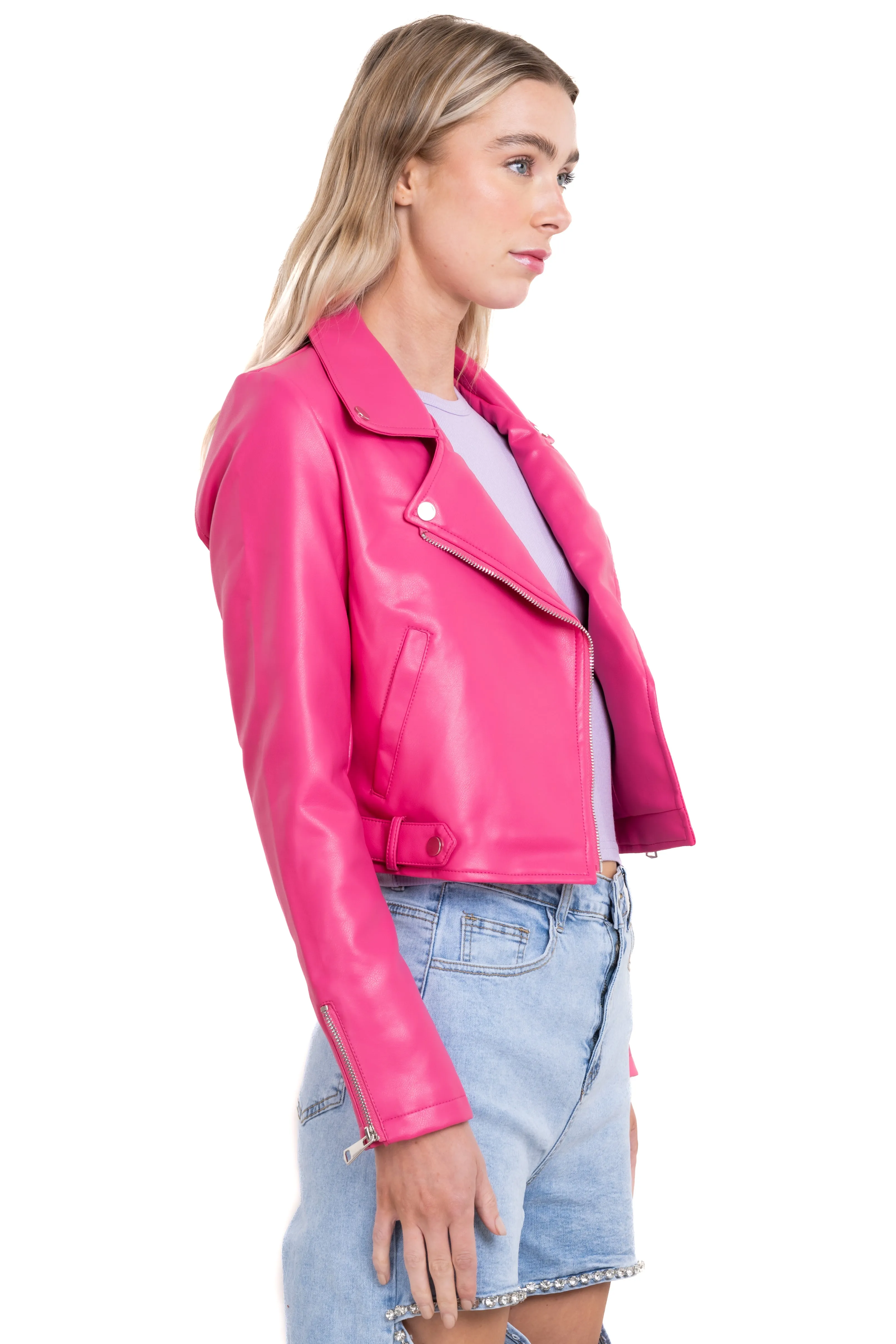 Chamarra efecto piel detalle en costados sold by Shasa product image thumbnail 3