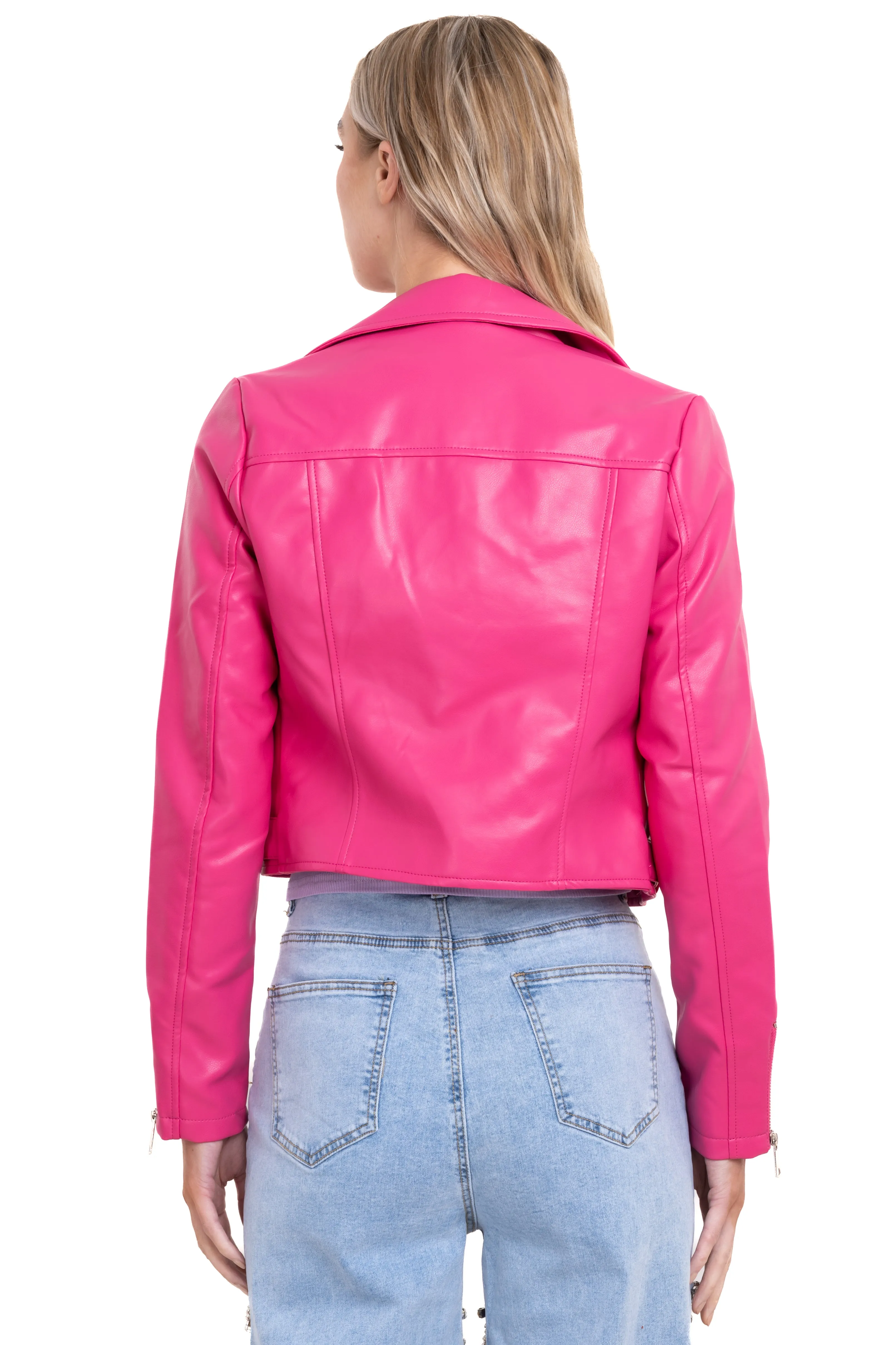 Chamarra efecto piel detalle en costados sold by Shasa product image thumbnail 4