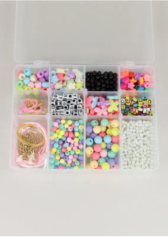 Kit bisutería cuentas multicolor sold by Shasa