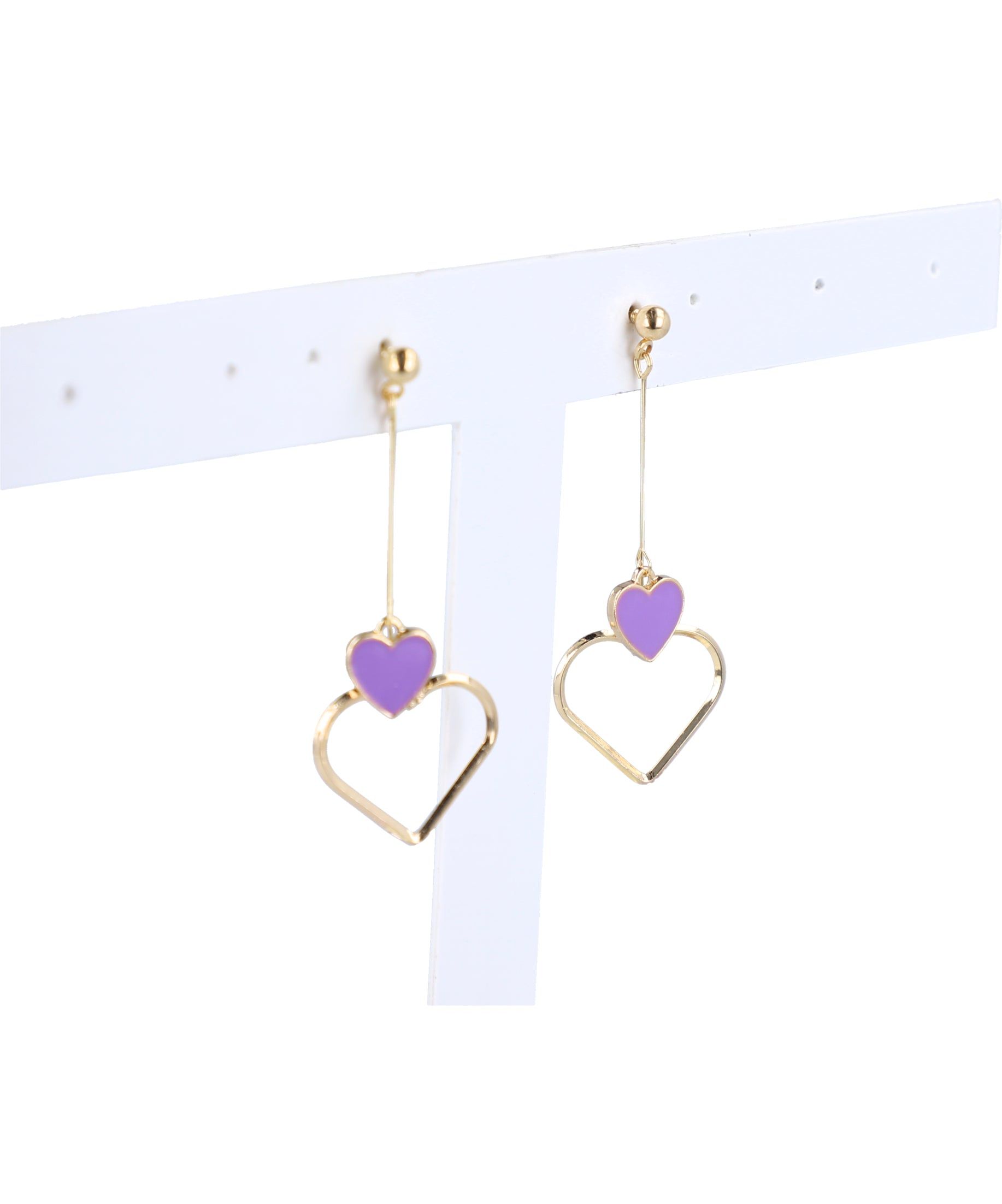 Aretes Largos Corazón sold by Shasa product image thumbnail 4