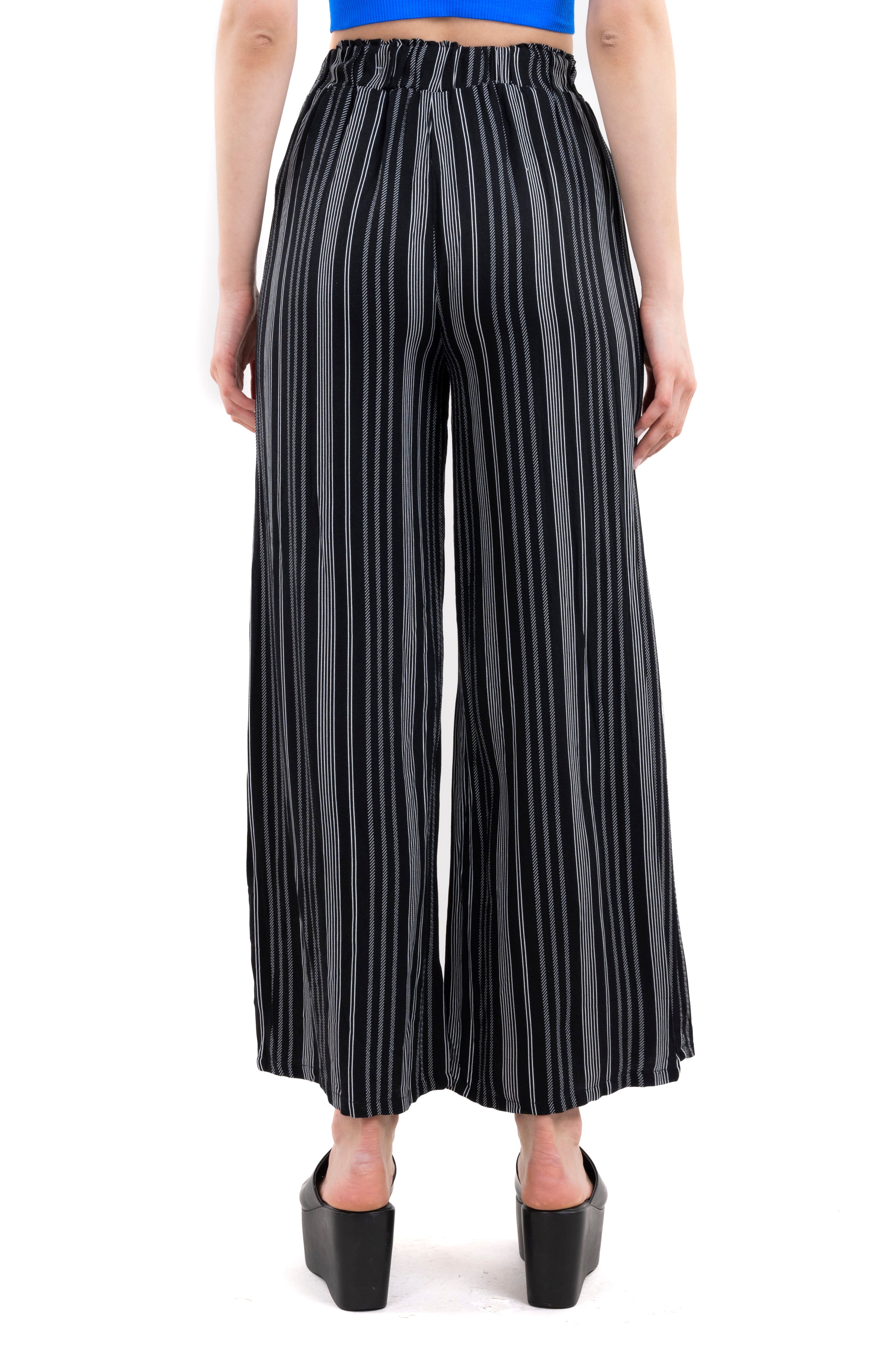 Pantalón wide leg cinturón rayas sold by Shasa product image thumbnail 4